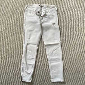 Hollister white denim size 27
